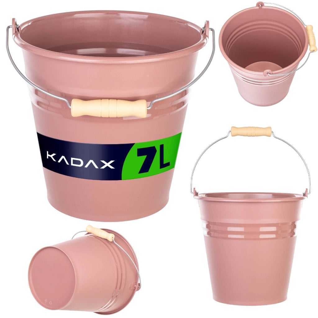 KADAX Wiadro z metalową rączką MEGI 7l 49645 różow