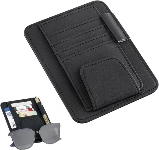 Occhiali da Sole Universali Autoportata Clip - Nero - Accessorio Utile per l'Auto