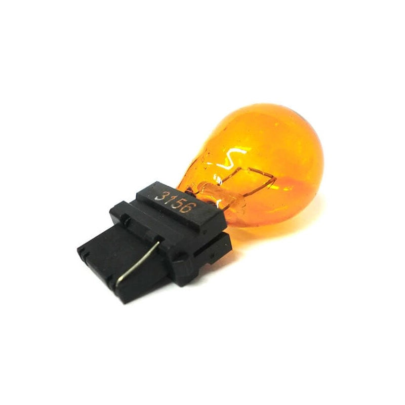 2 PZ Lampada Alogena 3156 T25 PY27W 12V 27W W2.5x16d Arancione Mono Filamento
