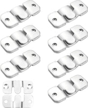 16 pezzi Clip Z per display di opere d'arte in vetro - Kit di fissaggio in acciaio inossidabile