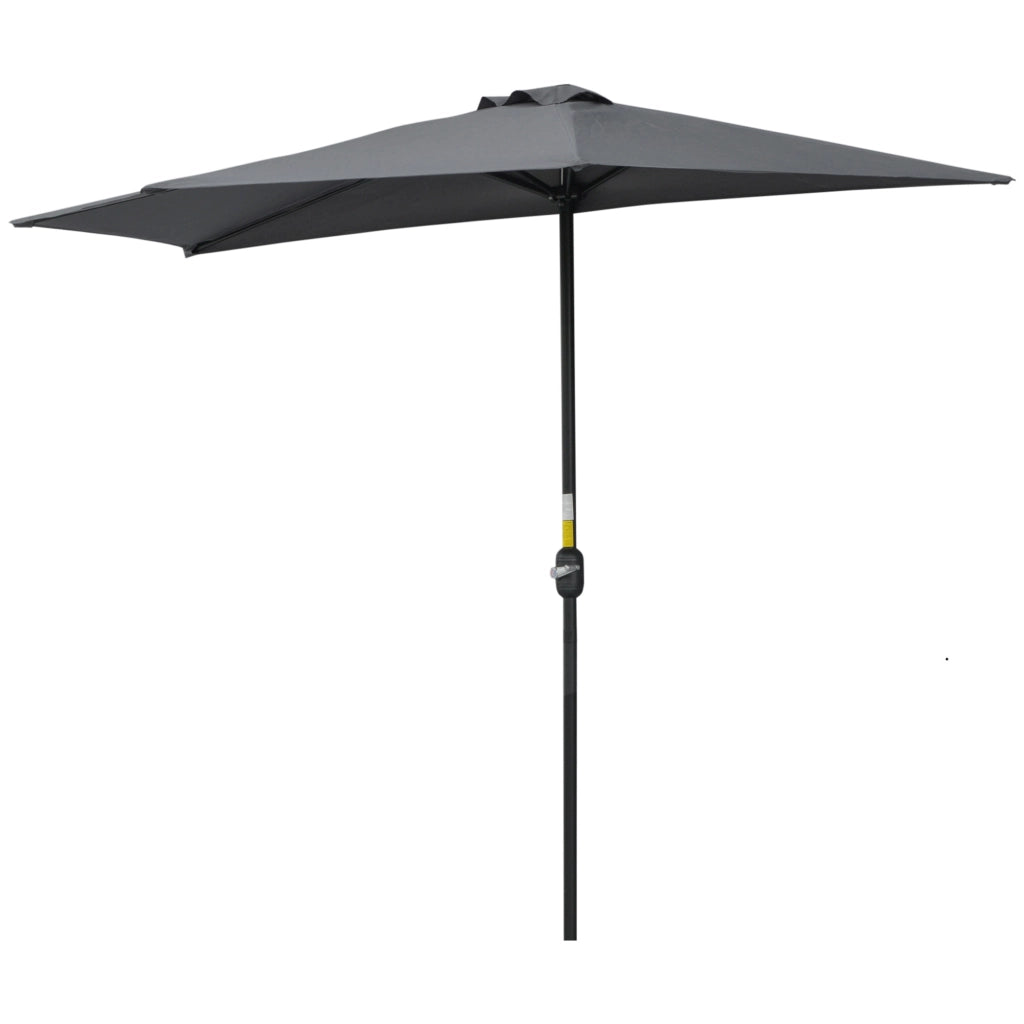 Ombrellone da balcone Demi ¨C zephmum ¨C grigio metallo 293x150x249 cm