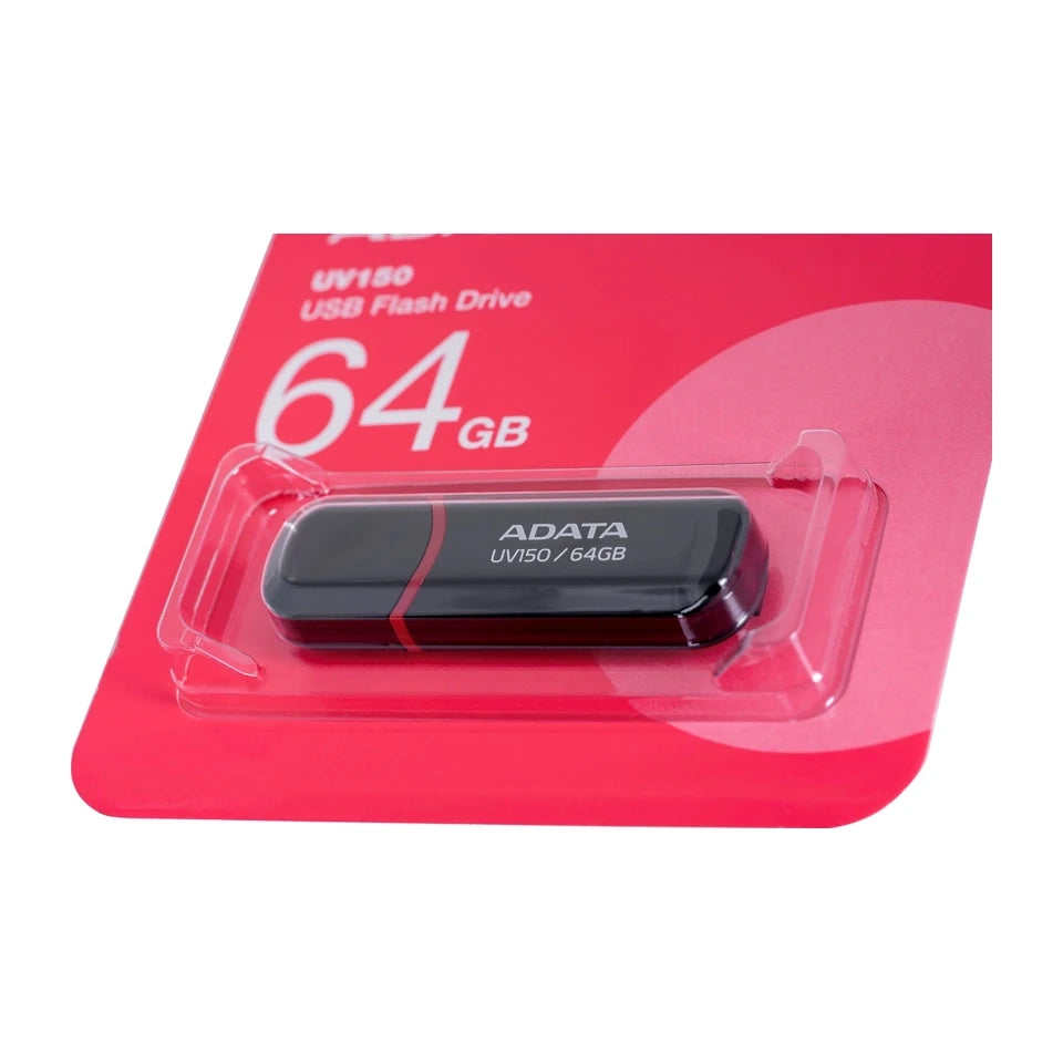ADATA 64GB DashDrive UV150 Chiavetta USB USB Tipo-A 3.2 Gen 1 (3.1 Gen 1) Nero