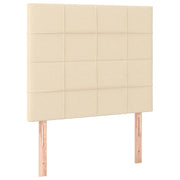 Testiera | Testata Crema 90x5x118/128 cm Tessuto