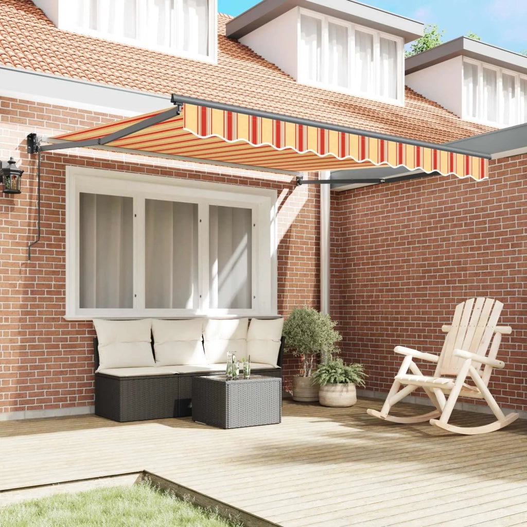 Tenda da Sole Giallo e Arancione 350 x 250 x 165 cm Poliestere 3330260