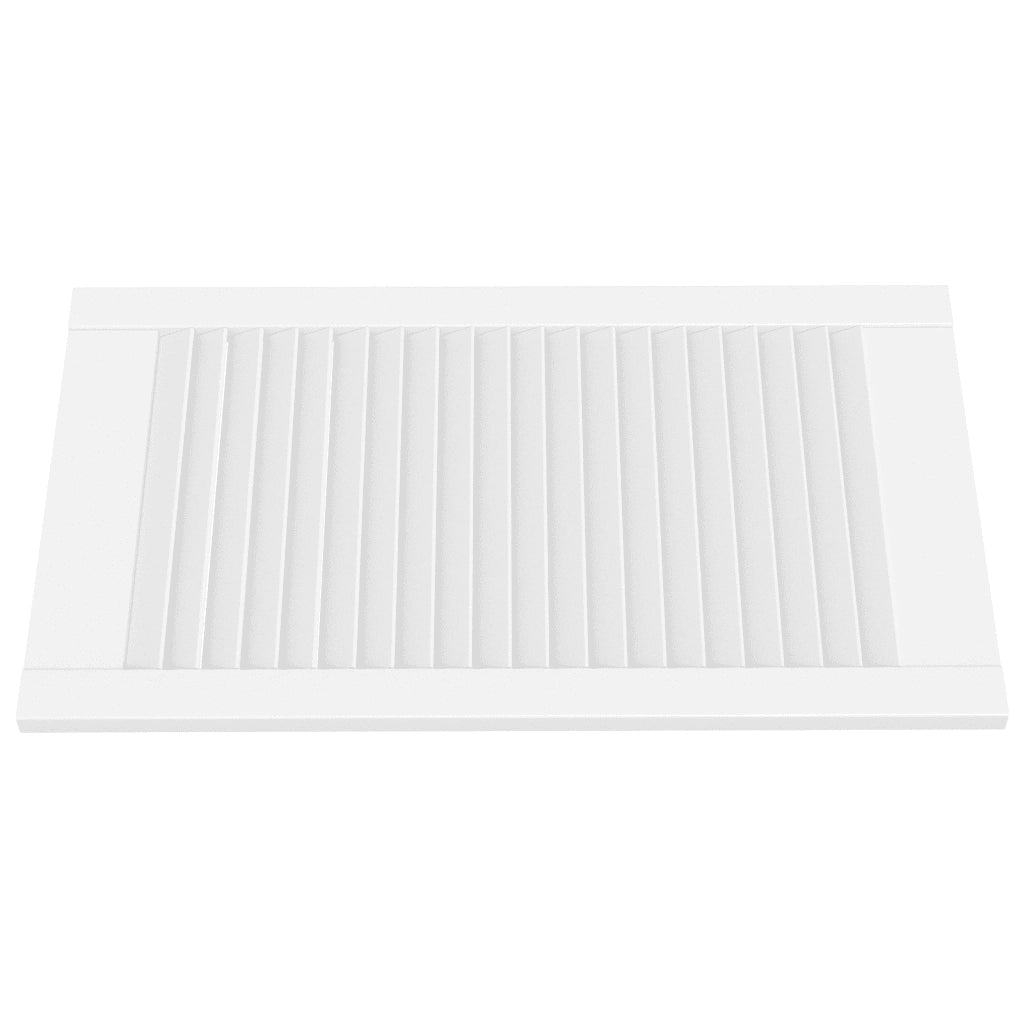 Ante a Lamelle 2 pz Bianche 69x39,4 cm in Legno di Pino 151161