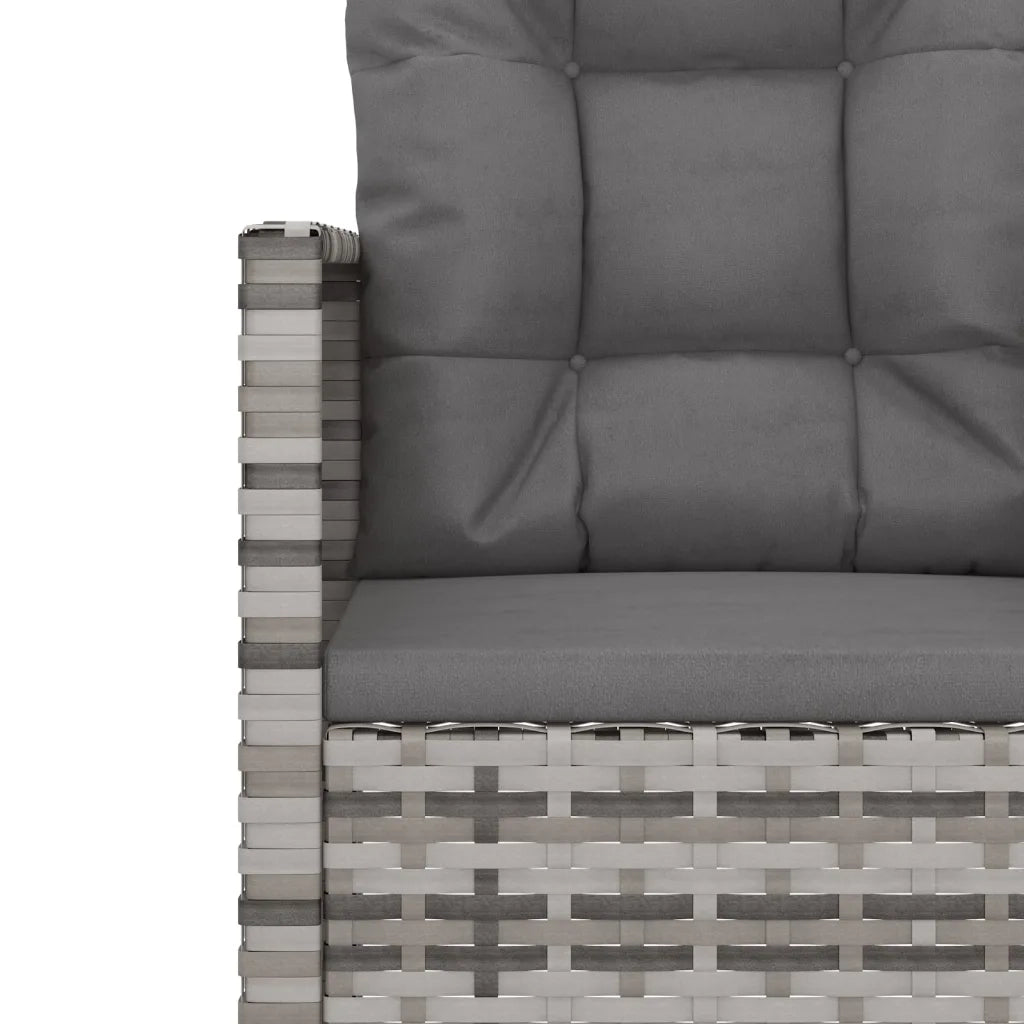 Poltrona da Giardino con Cuscini Grigia in Polyrattan CFW6812846