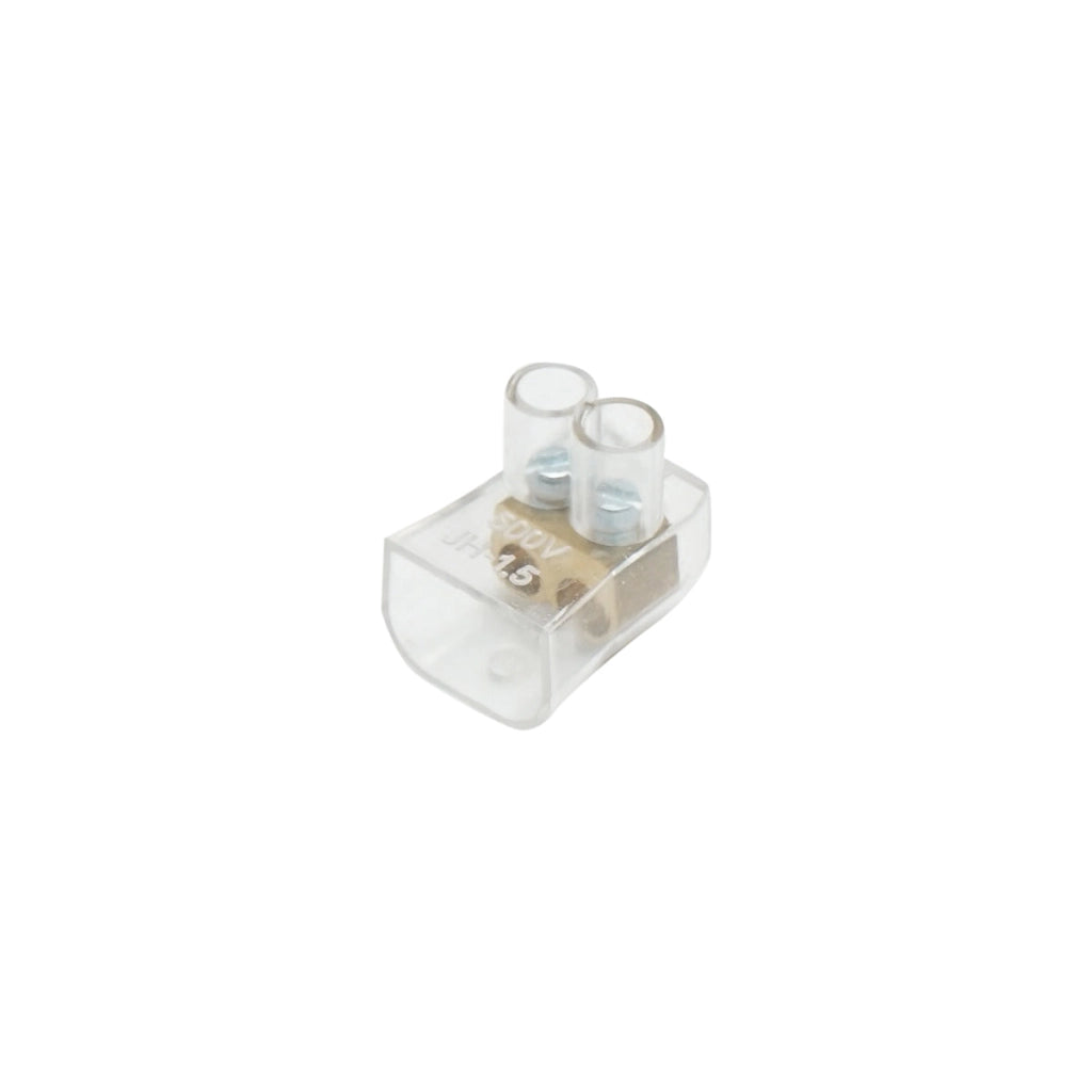 Morsettiera di fine stringa 10A 500V, 2 poli 1,5mm Leader