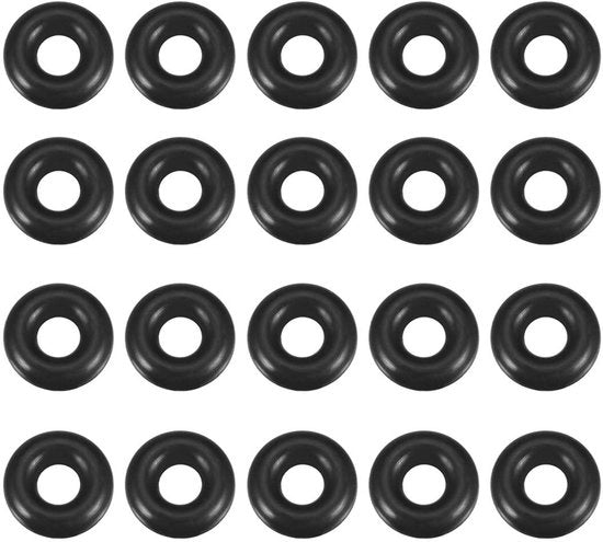 O-ring in Nitrilrubber - 20 pezzi - Diametro esterno 11 mm - Diametro interno 4 mm - Kit di sigillaggio - Duraturo e flessibile - Gomme sigillanti