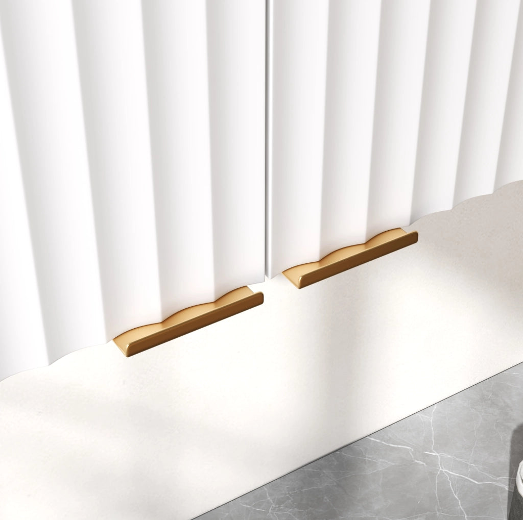 Pensile da parete con 3 ante; 90 x 29 x 60 cm; in MDF bianco