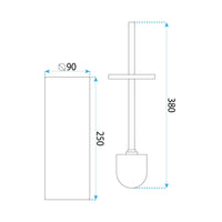 Spazzola Per Wc Mettalico B106 Gold