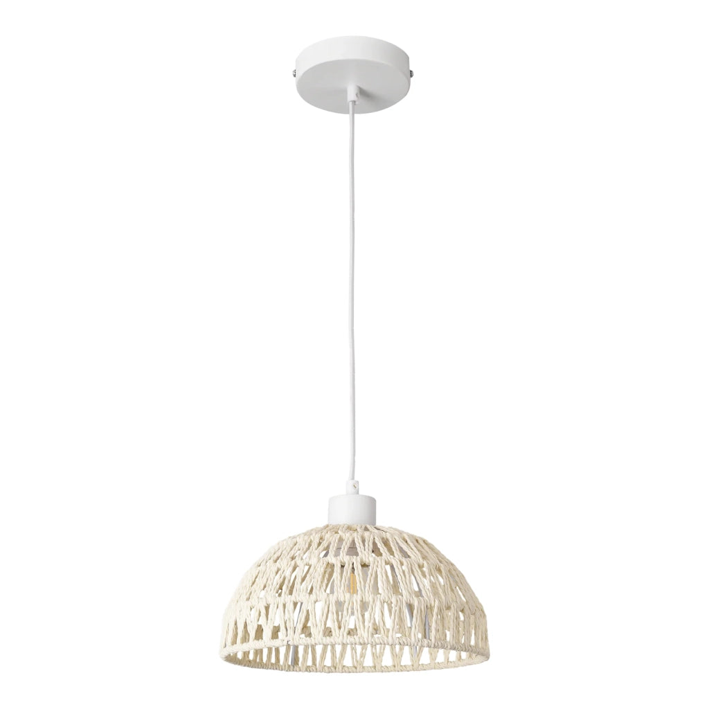 Lampada da terra a sospensione bianca E27 03_0010723