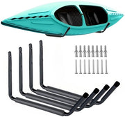 Carrello 4 posti per kayak leggero con anelli di fissaggio, adatto per canoe, tavole da surf, sci, paddleboard e scale.