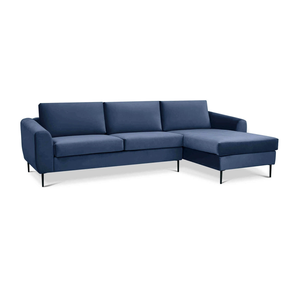 Divano moderno con chaise lounge in Tessuto cm 181x96x84 - RIKI