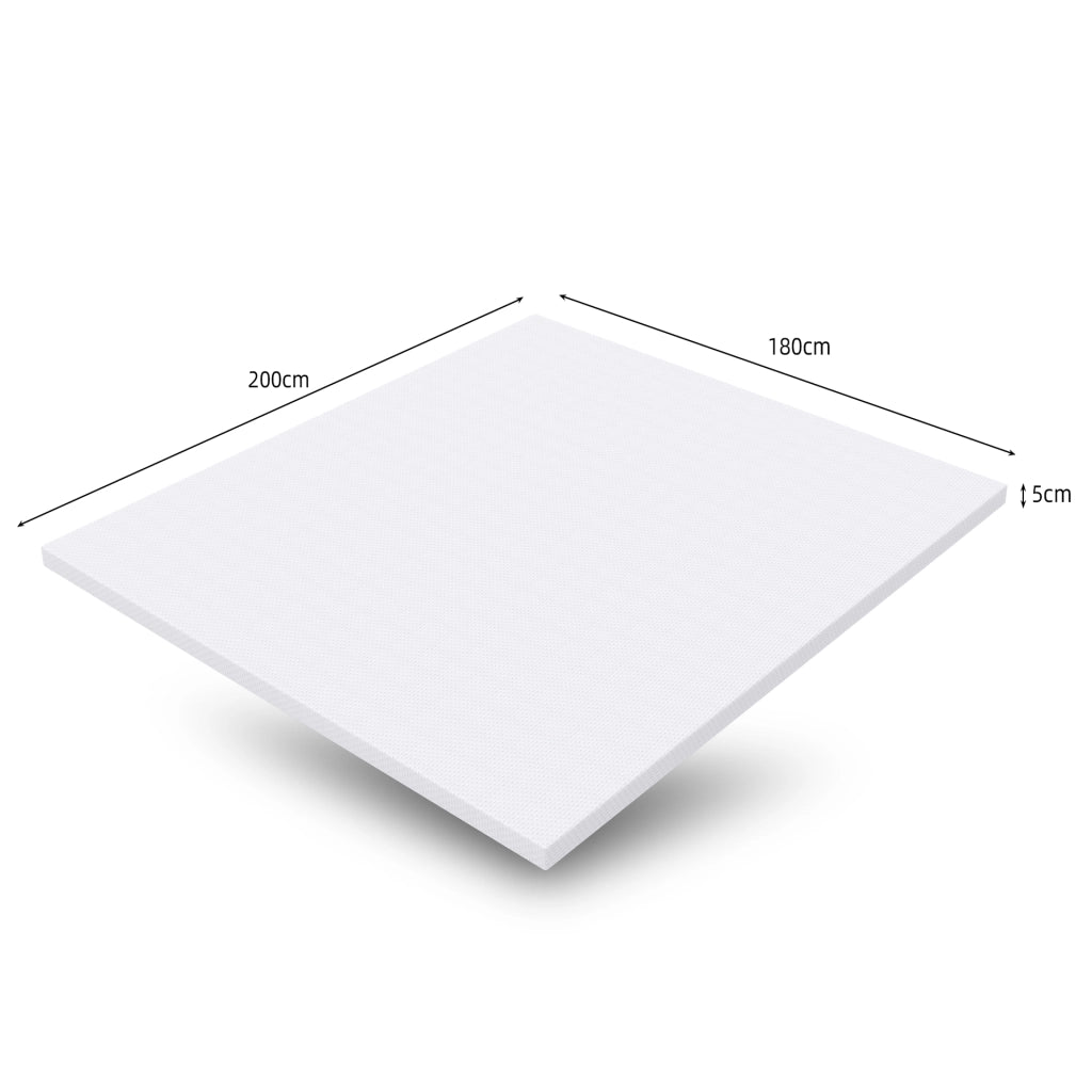 Materasso in schiuma con rivestimento sfoderabile e lavabile per camera da letto; tessuto lavorato a maglia; bianco