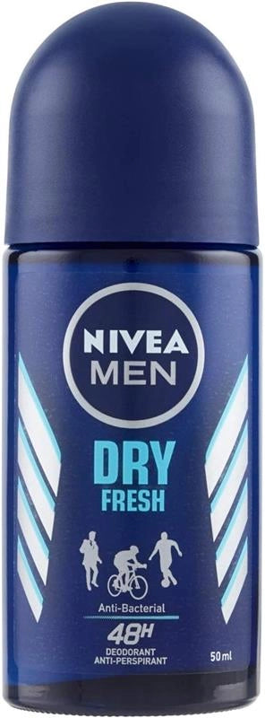 NIVEA MEN DEODORANTE ROLL-ON DRY FRESH 50 ML REGOLA LA TRASPIRAZIONE PER 48H