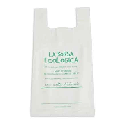 SHOPPER BIODEGRADABILE E COMPOSTABILE 46x53 cm - 15 lt - 4 kg