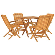 Set da pranzo da esterno/mobili da giardino in legno massello di teak da 5 pezzi 02_0014305
