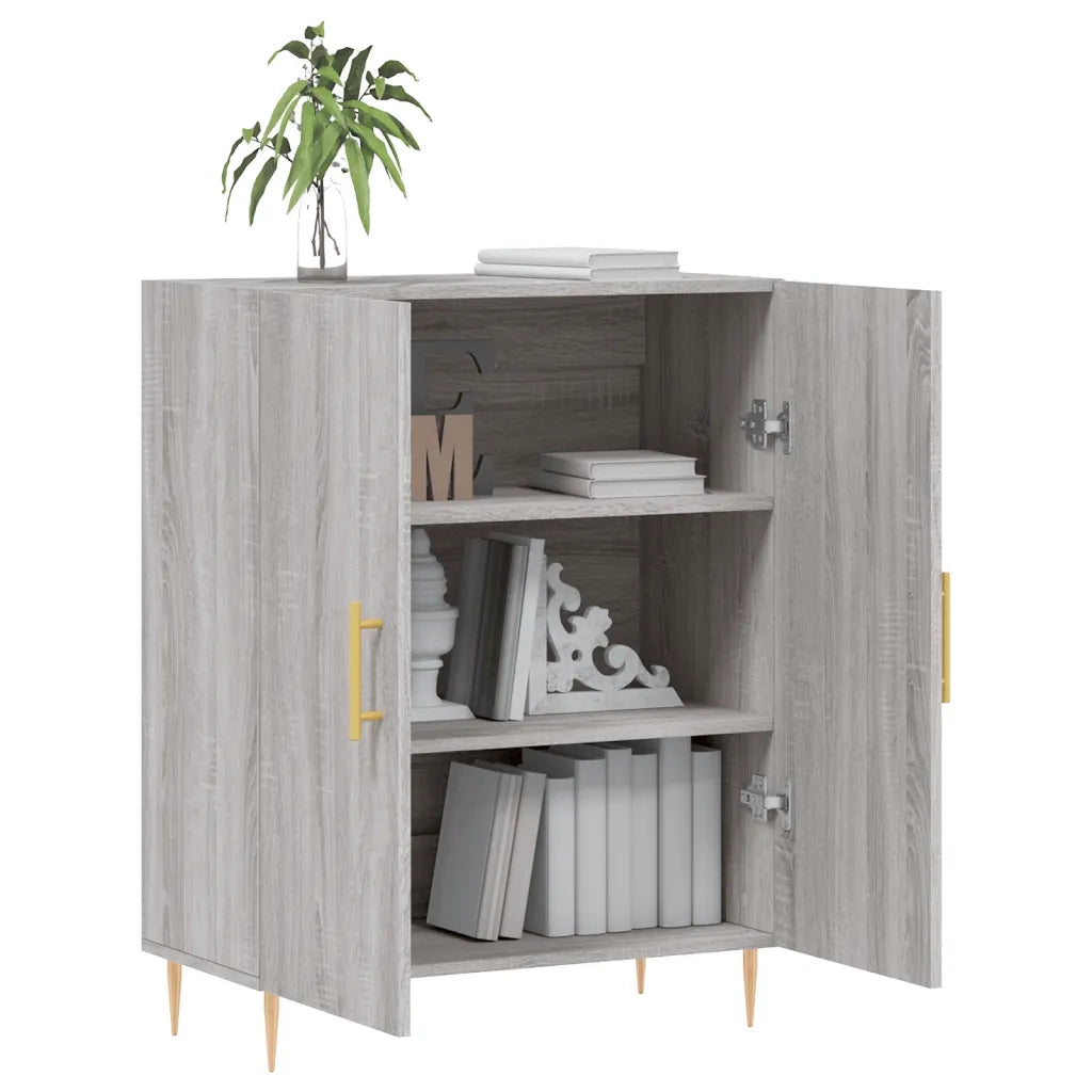 Credenza Grigio Sonoma 69,5x34x90 cm in Legno Multistrato 827714