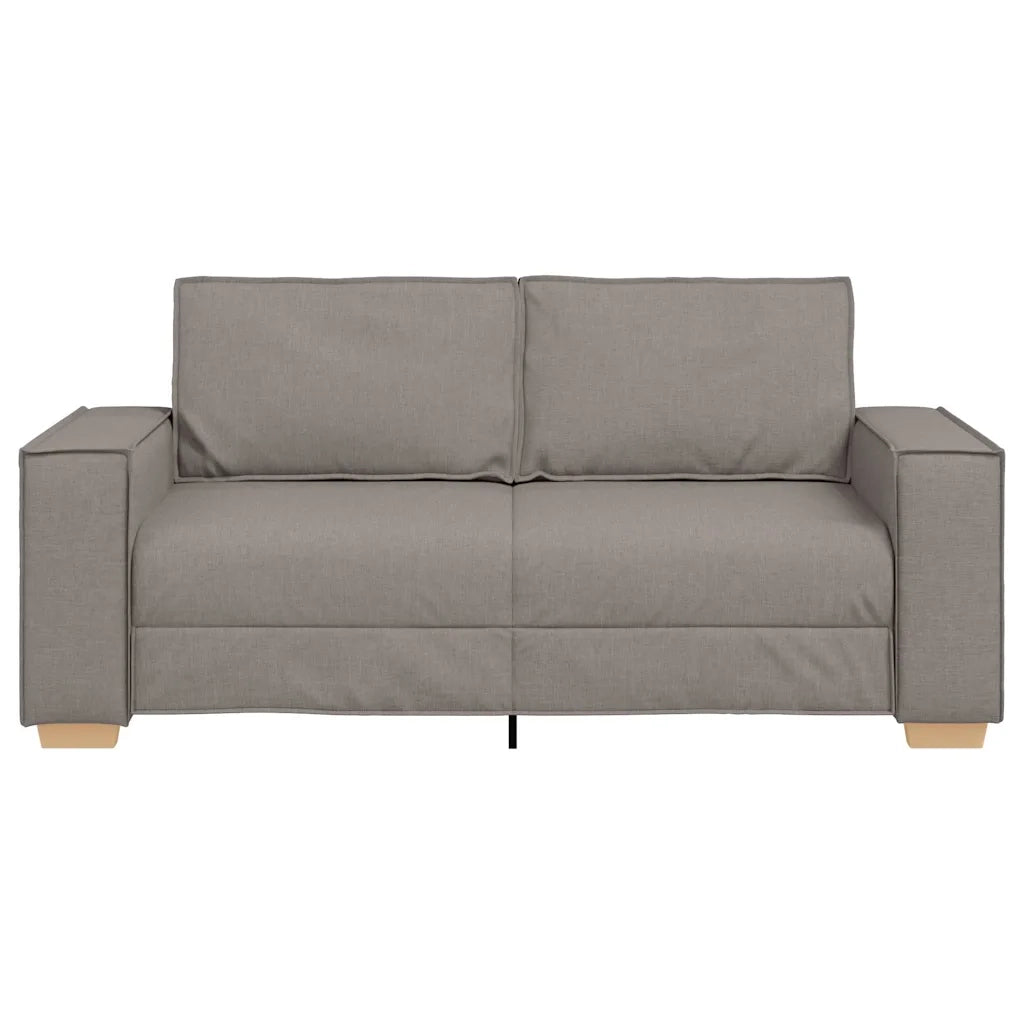 Divano a 2 posti tortora 180x78x84 cm in tessuto 4104986