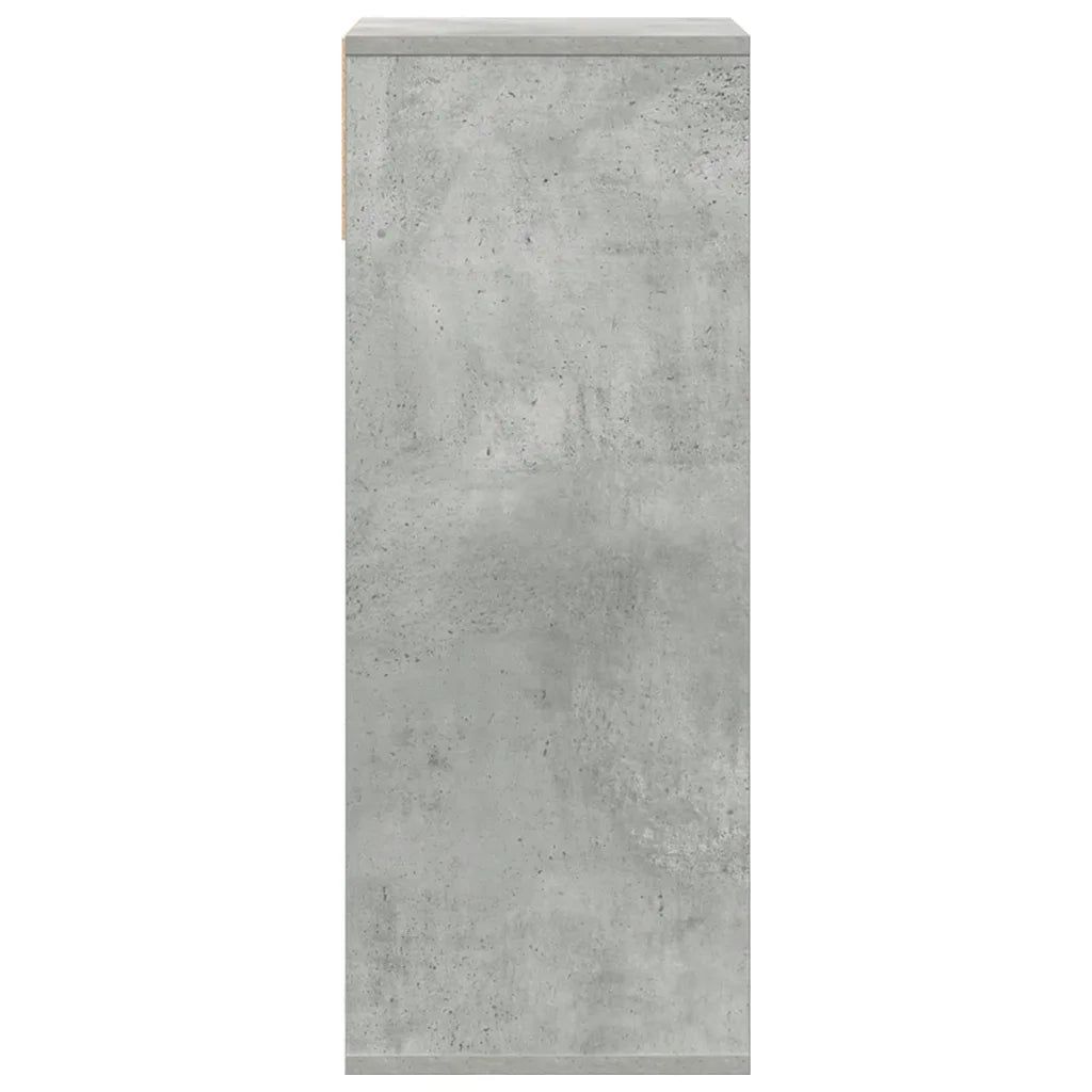 Libreria Grigio Cemento 34x31x80 cm in Legno Multistrato 860277