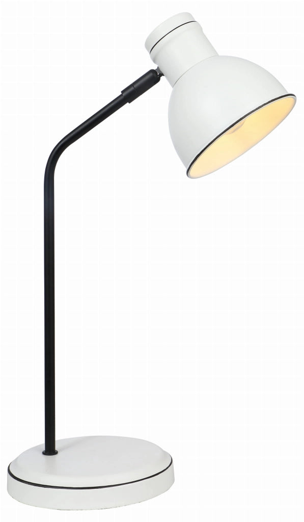 Lampada da scrivania Candellux Zumba bianco/nero E14 40W