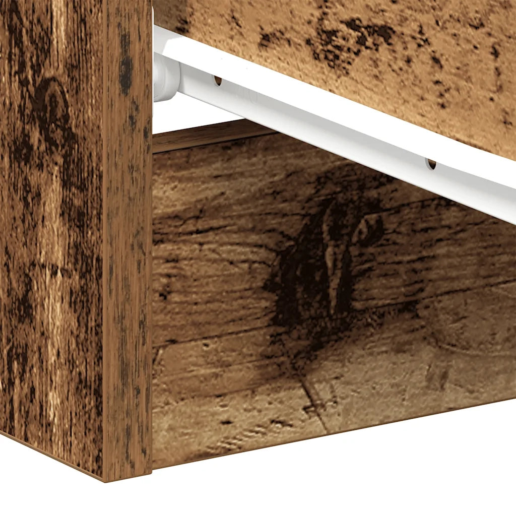Comodino | Armadio da Notte | Mobiletto da notte Legno Antico 38x35x55 cm in Legno Multistrato