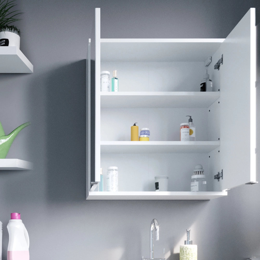 Vicco Specchio contenitore bagno Bianco 60 x 68 cm