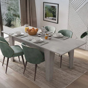 Salmour, Tavolo Allungabile Allungabile, 200x88x78h cm Grigio Cemento