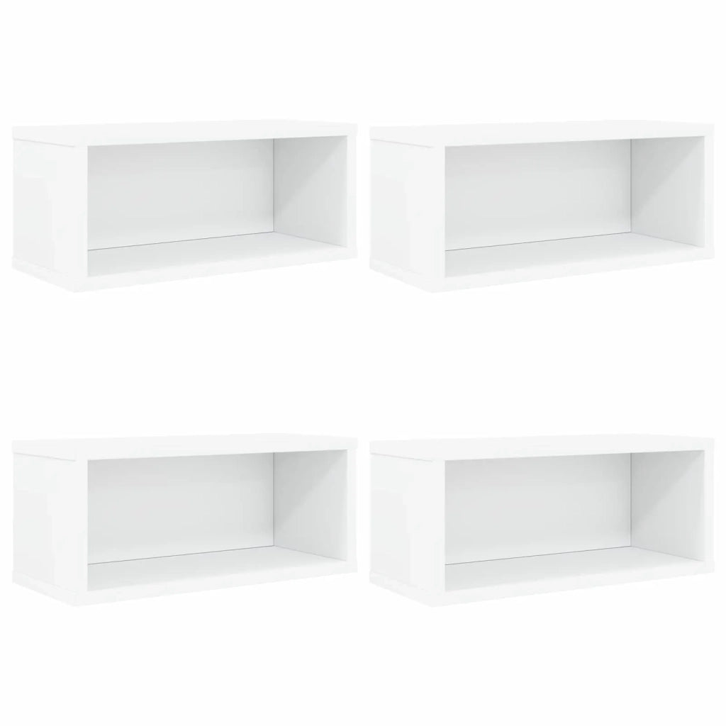Rack per Stoccaggio CD 4 pz Bianco 40 x 17 x 17 cm 8012708