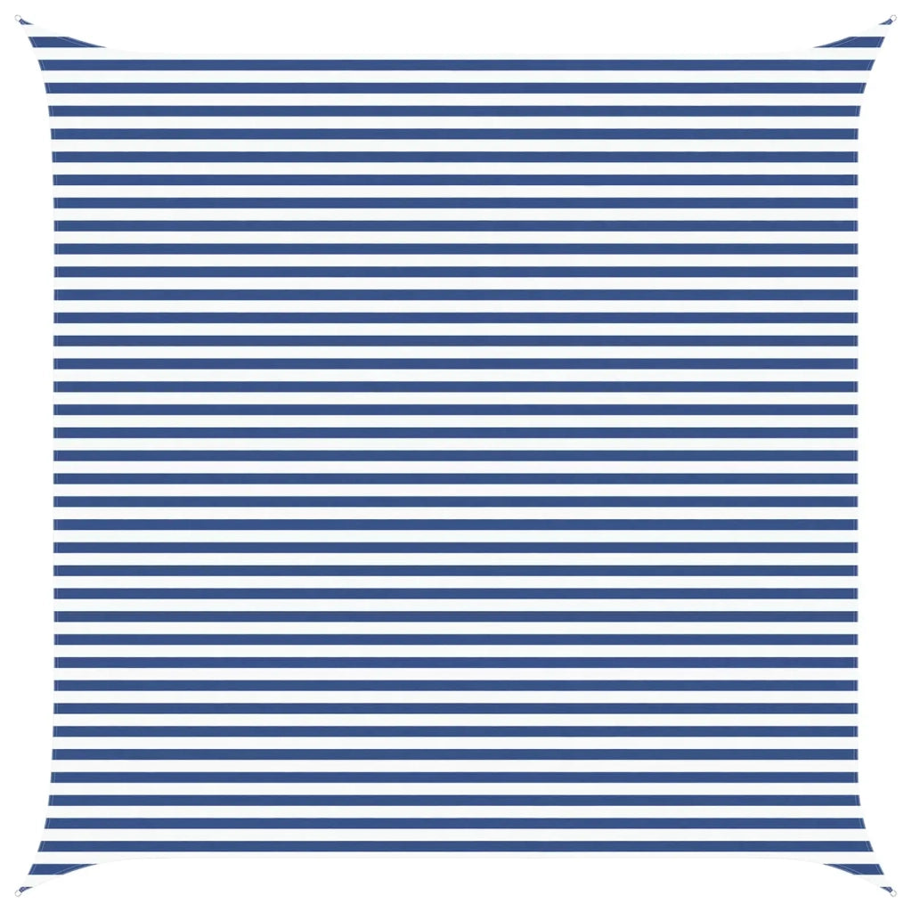 Vela da ombra solare Blu e Bianco 5 x 5 m