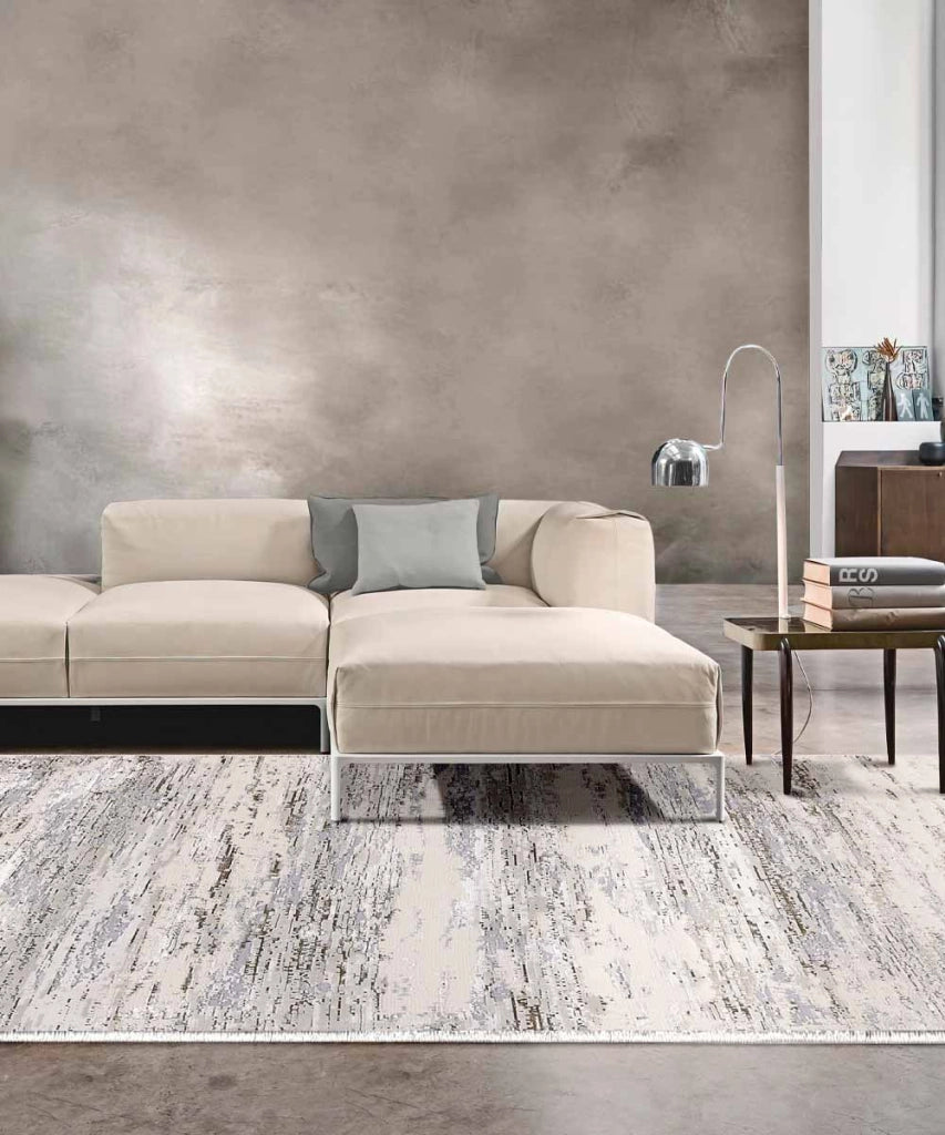 Tappeto NEVADA 9246 beige sabbia cm.160x230 colori naturali contemporaneo
