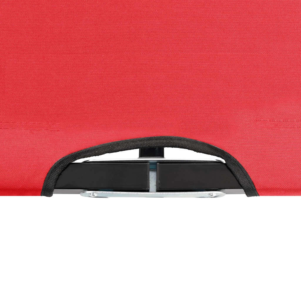 Lettino da campeggio doppio mobile da esterno pieghevole 2 posti acciaio rosso 02_0012793