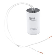 Condensatore da 5 UF mf microfarad per motori elettrici con cavi isolati 150 mm