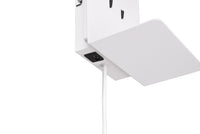 Applique da Interno a LED in Metallo Bianco Opaco