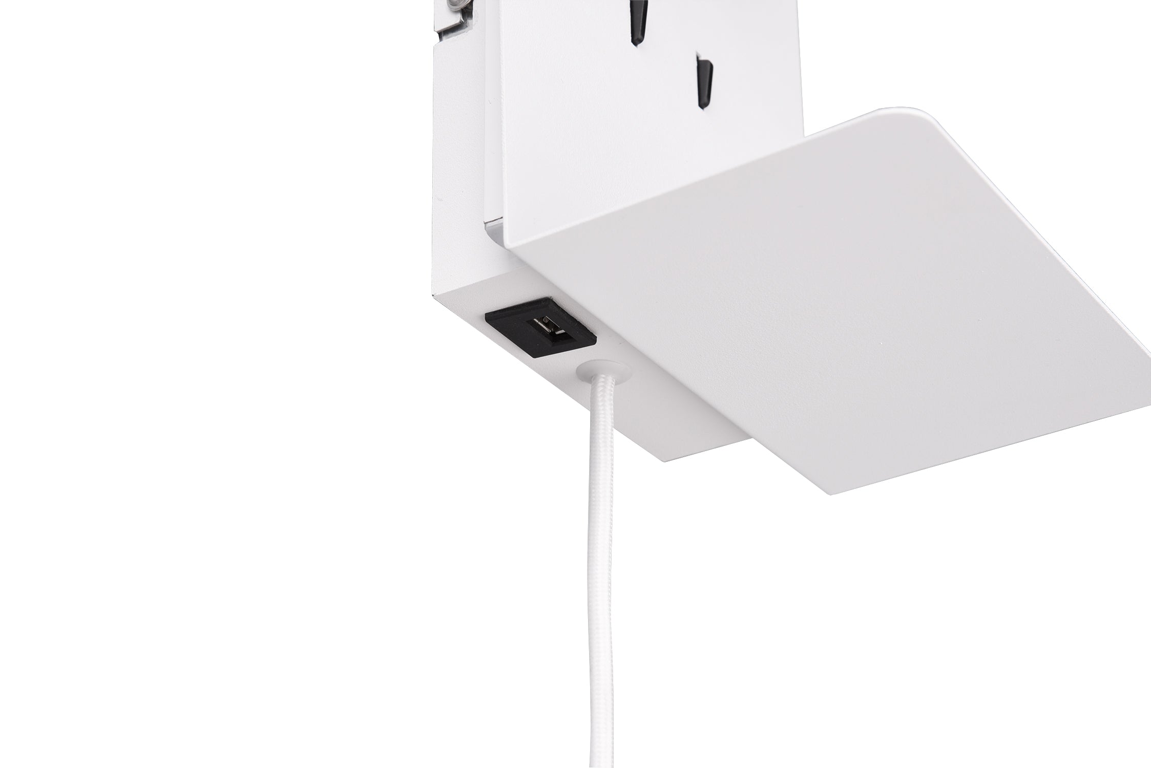 Applique da Interno a LED in Metallo Bianco Opaco