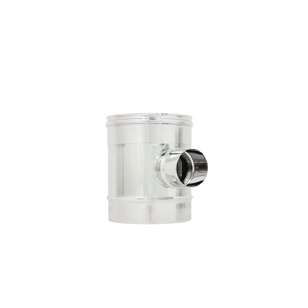 Raccordo inox a t braga mf da 140mm codino ridotto m 80mm aisi 304