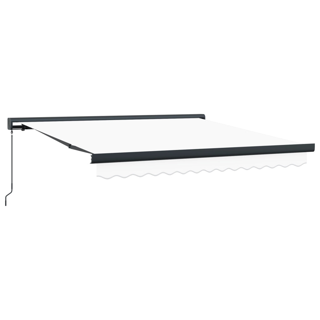 Tendone Retrattile Manuale  Bianco 350x250 cm