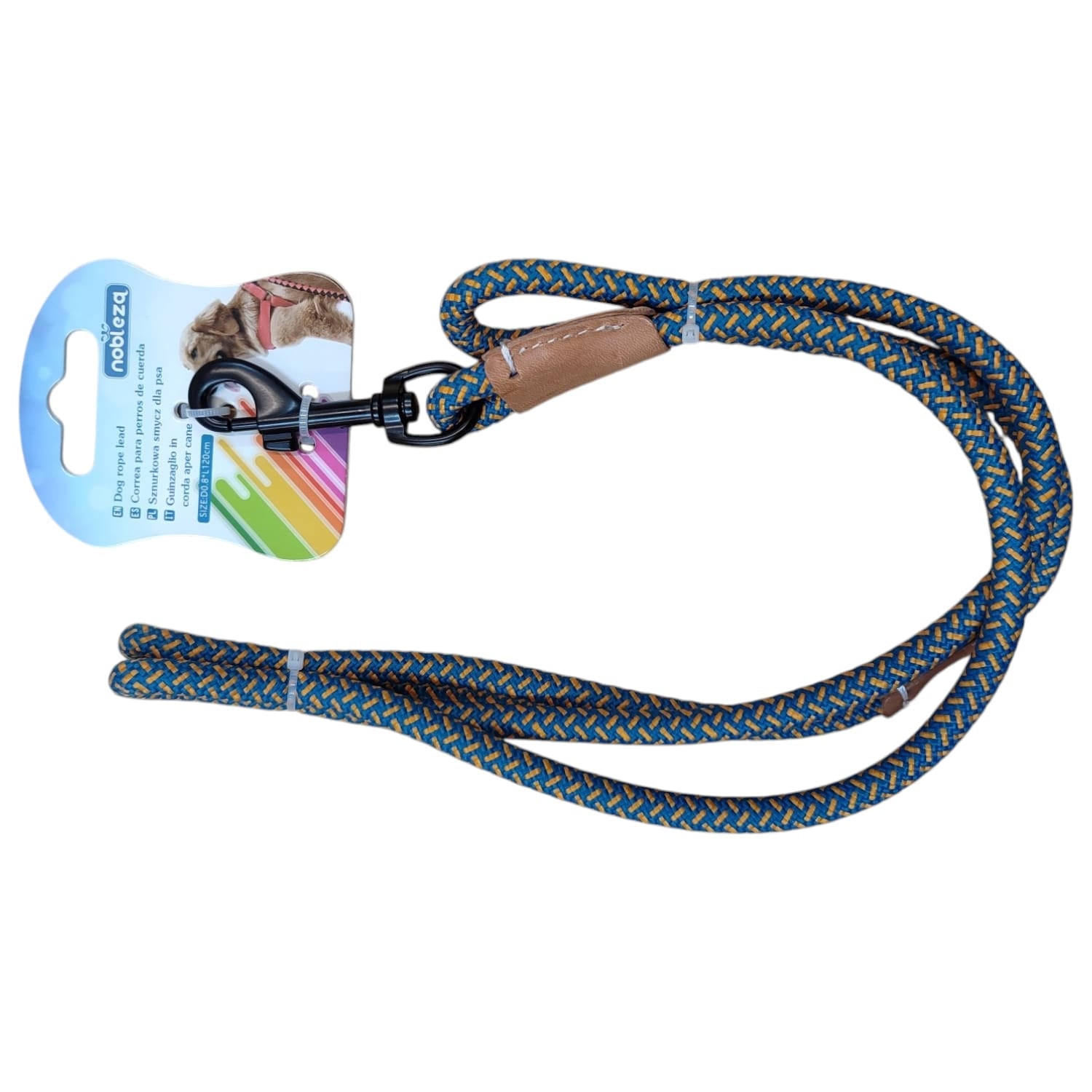 GUINZAGLIO IN CORDA PER CANE 0.6X120 CM