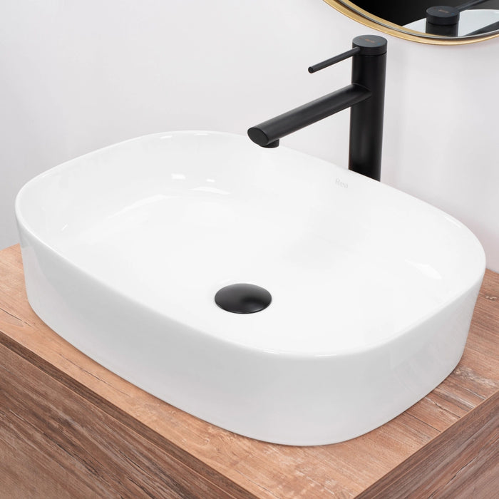 Lavabo Da Appoggio In Ceramica Rea Angie
