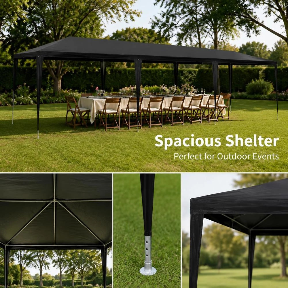 Party Tent 3x9 M PE Anthracite