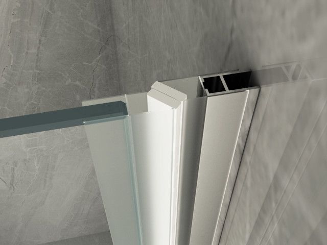 Porta Doccia apertura unico battente in Cristallo 8 MM - Misura: 70 xh 195 (AdattabilitÃ  68-70 cm) 