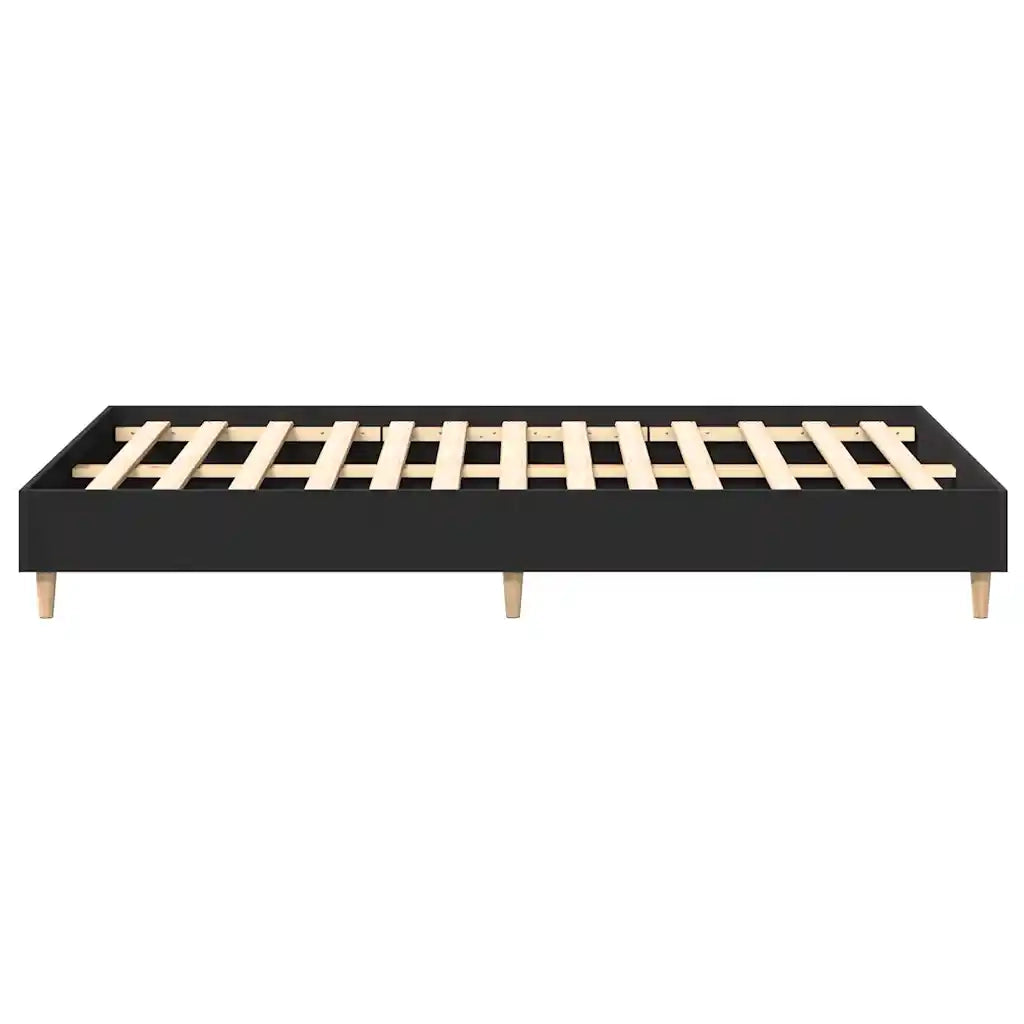 Giroletto senza Materasso Nero 120x190 cm in Legno Multistrato 861076