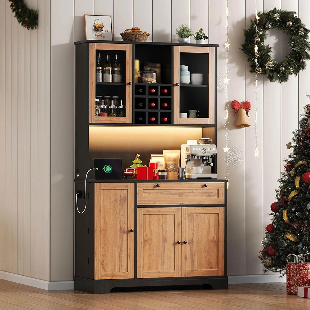 Armadio da cucina alto - Xylo - 180¡Á105¡Á40cm - Illuminazione LED colori variabili
