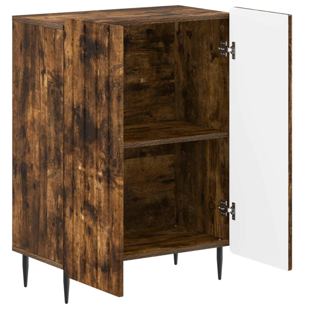 Mobiletto da Bagno ZWOLLE Rovere Fumo 59,5 x 31 x 79,5 cm 896400