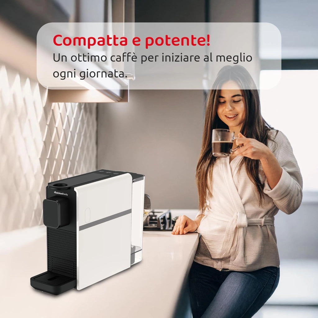 Macchina Caffe Automatica Melchioni Cremosa Compatibile Capsule nespresso 20bar