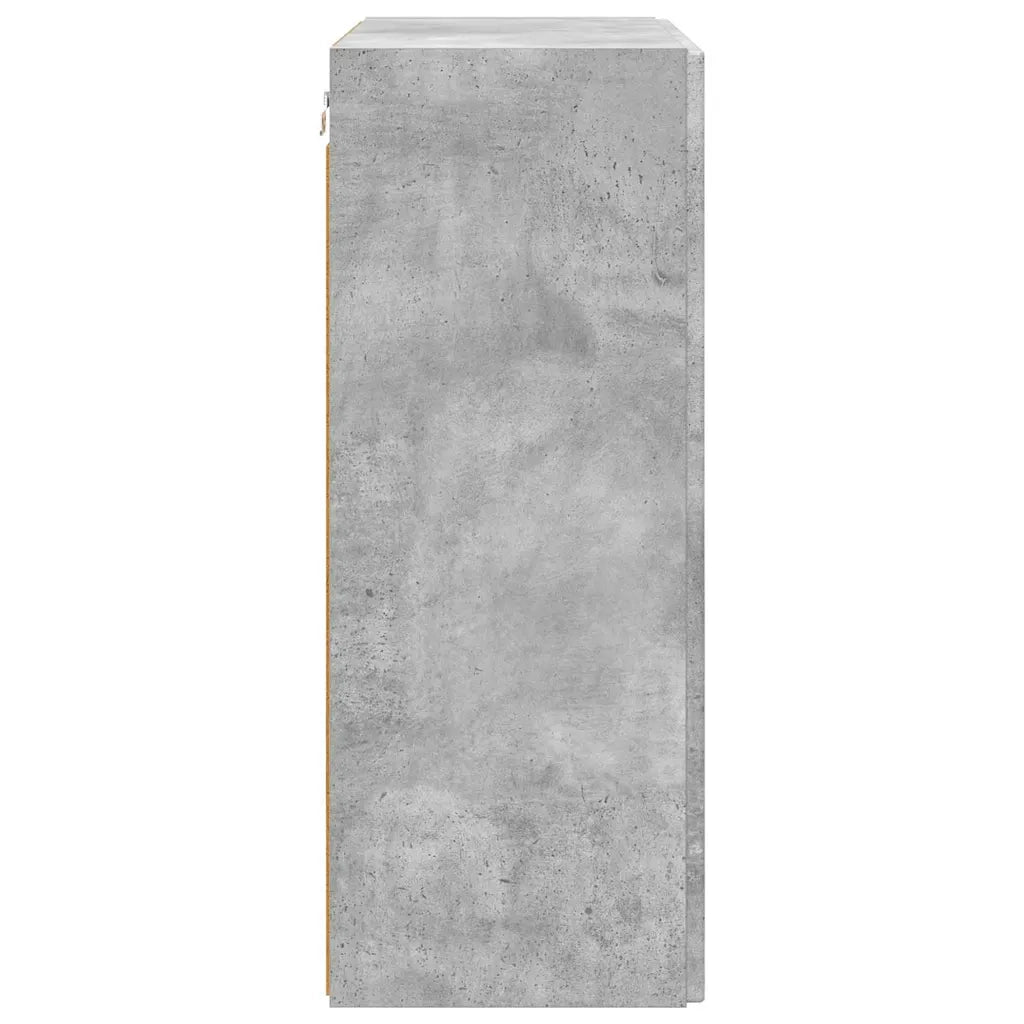 Mobile TV da parete-Mobile TV a Muro-Credenza TV Grigio cemento 59,5 x 31 x 80 cm