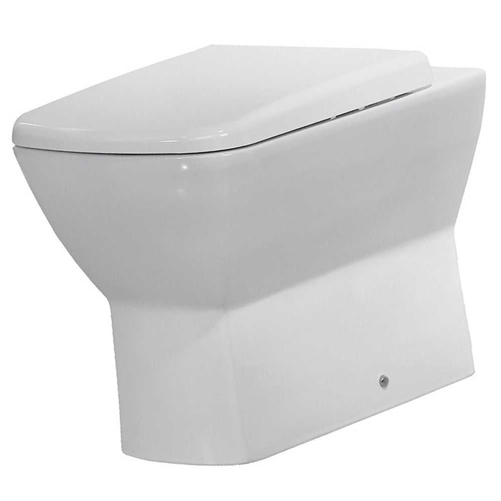 Vaso a terra filo muro serie summit,sedile non incluso