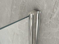 Box doccia in Cristallo 8 mm frameless due lati con due porte a libro soffietto Easyclean - Misura: 90 x 100 x 195h cm