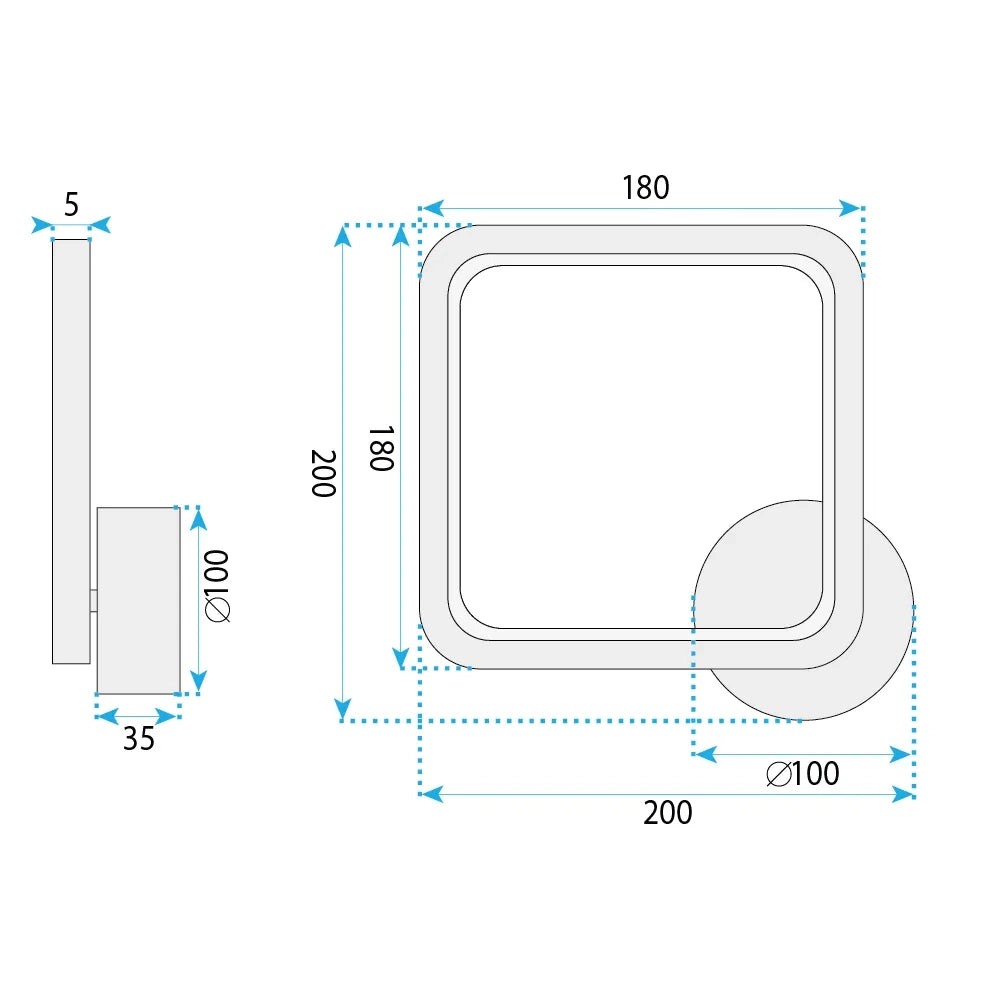 Applique A Led Lhj125-w Cromo