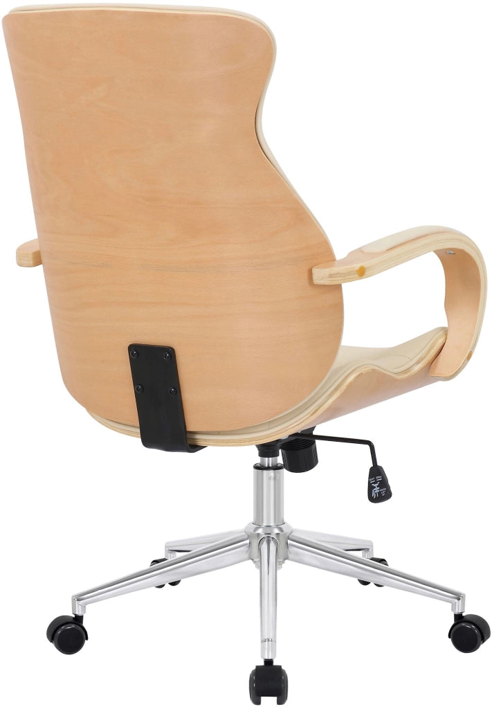 Sedia da Ufficio Melilla in similpelle Natura/crema